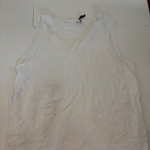 Calvin Klein White Tank Top With Pocket Women's XL